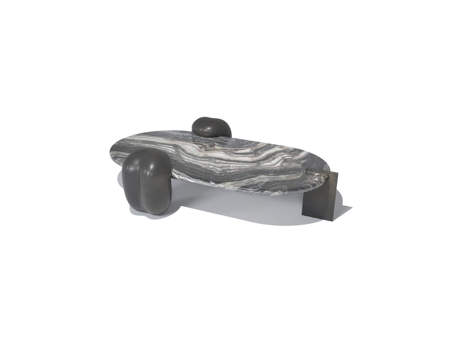 Candy Elliptical Coffee Table Dark Bronze
